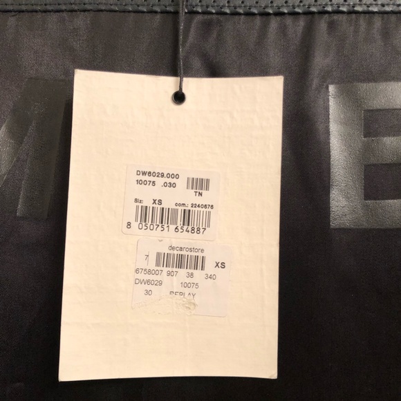 Replay silk and leather T-shirt - Picture 5 of 5